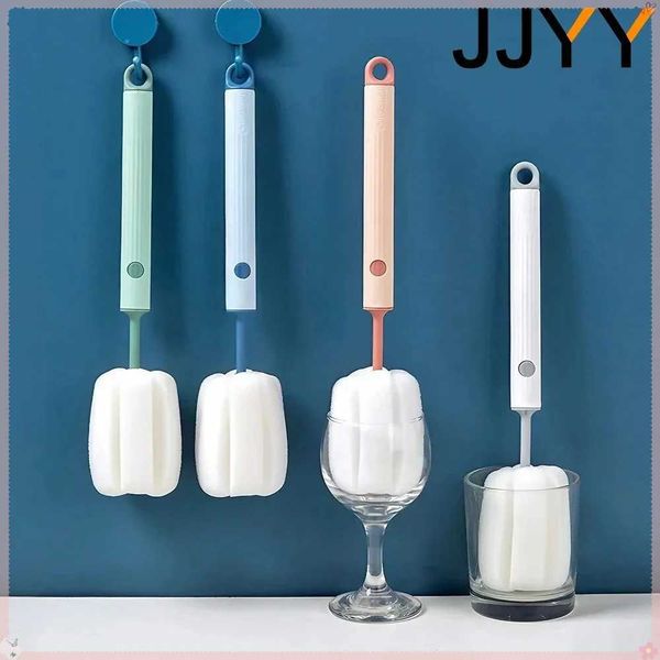 Wooden Sponge Cup with 360¡ã Non-dead Angle Design for Baby Bottle and Kitchen Cleaning