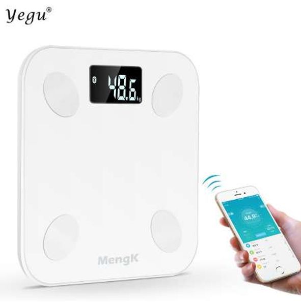 YEGU Bathroom Body Scales: Precise Smart Digital Weight Scale for Home with Durable Glass and LED Display, Capacity 180Kg/50G