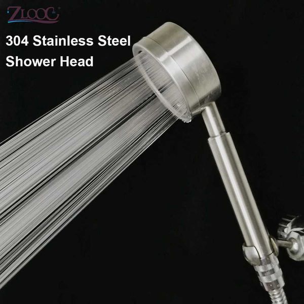 Zlog 304 stainless steel shower head, durable and drop-resistant handheld high-pressure model W240730